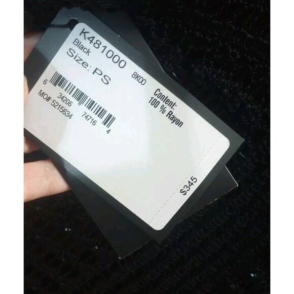 NWT St. John Evening Crocheted Capelet Sz PS Black Beaded $345 Shawl - Picture 5 of 8